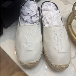 YSL White Espadrilles